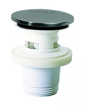 Выпуск WIRQUIN СLICK CLAC с переливом, пластик с хромированной крышкой из нержавеющей стали D63 мм