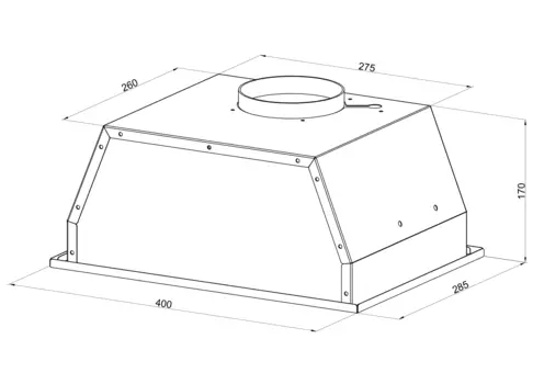 Вытяжка встраиваемая Встраиваемая вытяжка ANGERS 40 Blanc