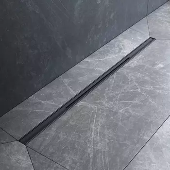 W01SC-S11-080-05BM Трап для душа линейный, универсальный затвор Slim line, 80 см