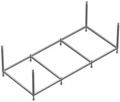 W80A-170-070W-R Каркас для ванны 170х70 см