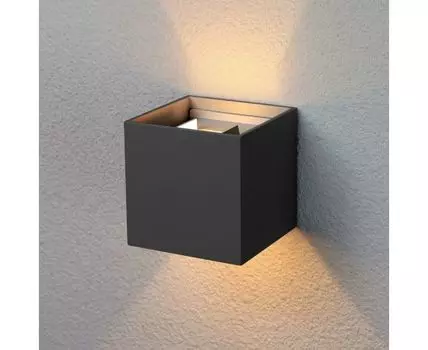 Winner черный уличный настенный светодиодный светильник 1548 TECHNO LED