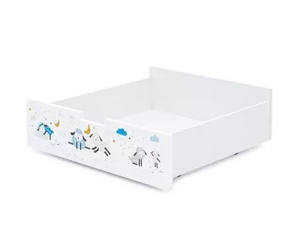 Ящик для кровати Svogen белый/барашки