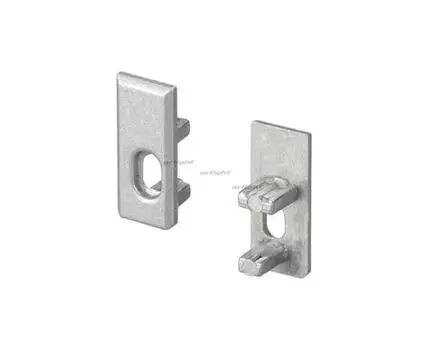 Заглушка 1 шт. ALU-NANO с отверстием левая