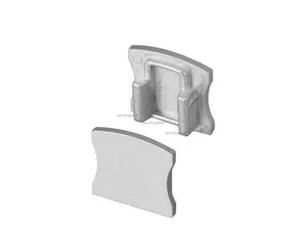 Заглушка 1 шт. ALU-SLIM-H15 глухая