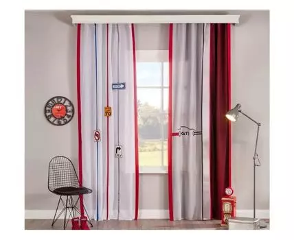 Занавеска BICLASS (с рисунком, 145)