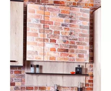 Зеркальный шкаф КАРИБЫ/ТЕХАС 75 дуб кантри / венге