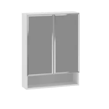 Зеркальный шкаф OPADIRIS Фреш 61, белый/белый