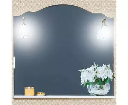 Зеркало АННА 100 ПВХ белый