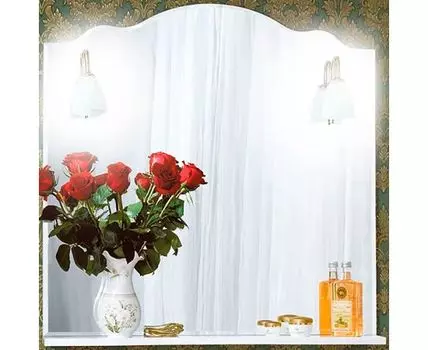 Зеркало АННА 90 ПВХ белый