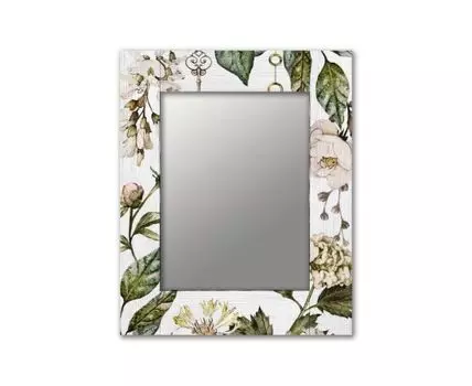 Зеркало Белые цветы