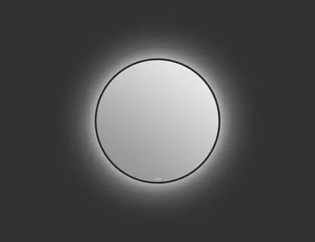 Зеркало Cersanit ECLIPSE smart 60x60 с подсветкой круглое черная рамка