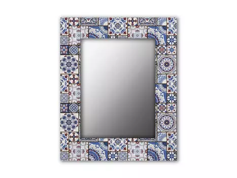 Зеркало Голубая плитка