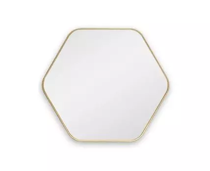 Зеркало Hexagon M Gold