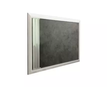 Зеркало Империя-120 белый глянец