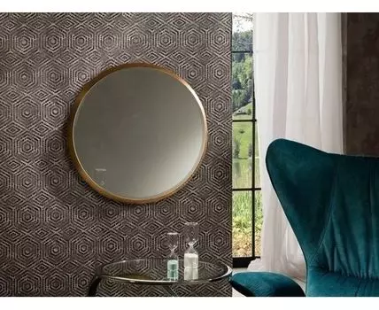 Зеркало круглое Aries 54 золото