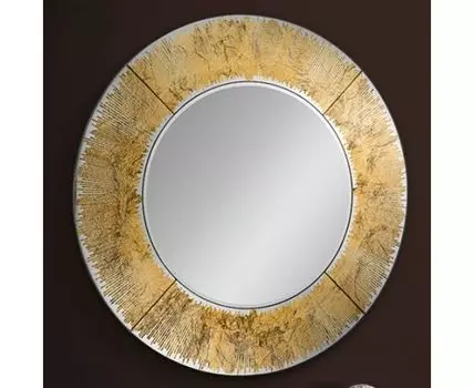 Зеркало круглое Aurora золотое