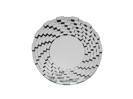 Зеркало круглое в раме из мелких элементов d80см