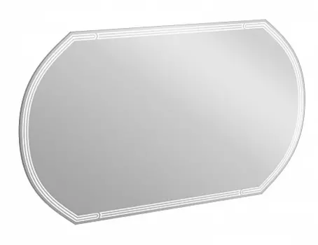 Зеркало LED 090 design 120x70 с подсветкой с антизапотеванием овальное