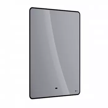 Зеркало Lemark MIOBLACK 60х80см с интерьерной подсветкой, с подогревом