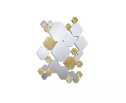 Зеркало Nadia (серебристый, золотистый, 92)