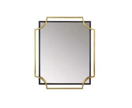 Зеркало настенное Инсбрук (черный, золотистый, 73)