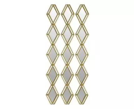 Зеркало настенное, набор 3 шт