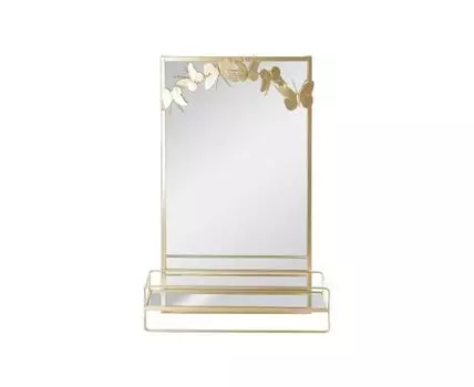 Зеркало настенное с полкой 44х15х64см