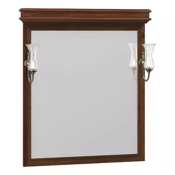 Зеркало OPADIRIS Борджи 85, светлый орех, с выключателем, вар. 2