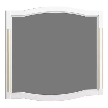 Зеркало OPADIRIS Лаура 100, белый матовый с патиной - бежевый