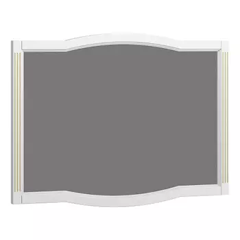 Зеркало OPADIRIS Лаура 120, белый матовый с патиной - бежевый