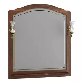 Зеркало OPADIRIS Лоренцо 100, светлый орех, с выключателем, вар. 3