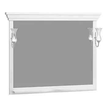 Зеркало OPADIRIS Риспекто 120, белый матовый, с выключателем