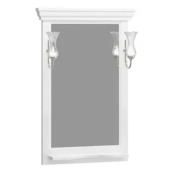 Зеркало OPADIRIS Риспекто 65, белый матовый, с выключателем