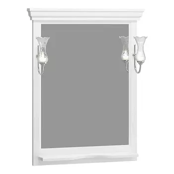 Зеркало OPADIRIS Риспекто 80, белый матовый, с выключателем