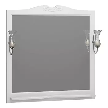 Зеркало OPADIRIS Валери 105, белый матовый, с выключателем