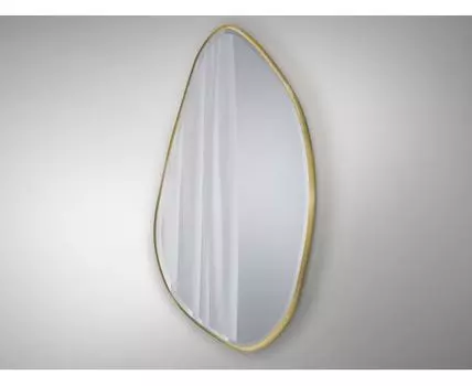 Зеркало овальное Mimo 80X170 золотое