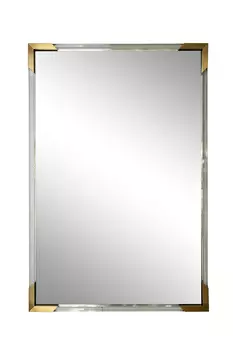 Зеркало прямоугольное с золотыми вставками Garda Decor