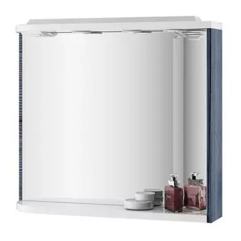 Зеркало Rosa с полкой M 780 L каппучино/белый Ravak