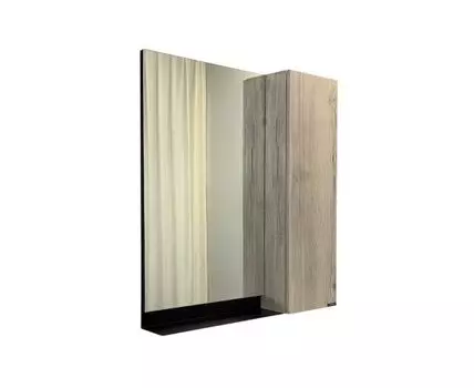Зеркало-шкаф Бонн-75 дуб дымчатый