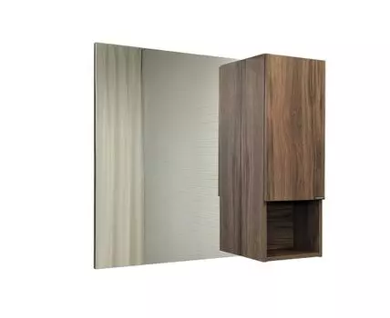 Зеркало-шкаф Бордо-90 дуб темно-коричневый