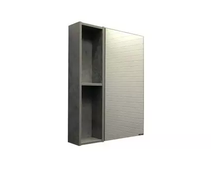 Зеркало-шкаф Comforty Осло-60 бетон светлый