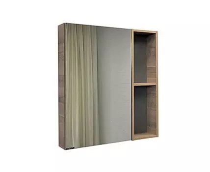 Зеркало-шкаф Дуэт-75 дуб натуральный