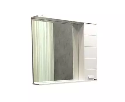 Зеркало-шкаф Модена М-90 белый матовый