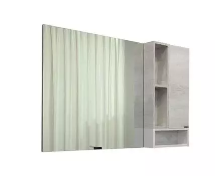 Зеркало-шкаф Прага-120 дуб белый