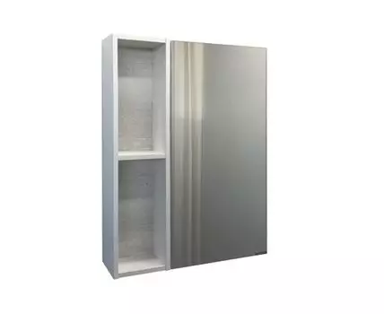 Зеркало-шкаф Прага-60 дуб белый