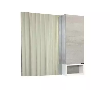 Зеркало-шкаф Прага-90 дуб белый