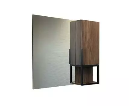 Зеркало-шкаф Равенна Лофт-90 дуб темно-коричневый