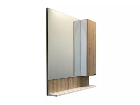 Зеркало-шкаф Рига-80 дуб сонома