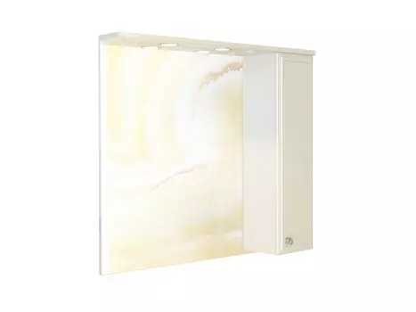 Зеркало-шкаф Сочи-100 белый глянец