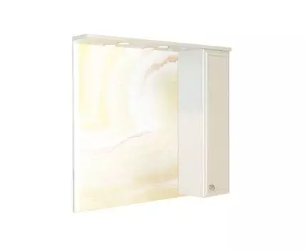 Зеркало-шкаф Сочи-85 белый глянец